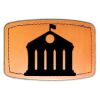 Faux Leather Engravable Patch - Curved Rectangle Thumbnail