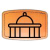 Faux Leather Engravable Patch - Curved Rectangle Thumbnail