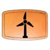 Faux Leather Engravable Patch - Curved Rectangle Thumbnail