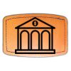 Faux Leather Engravable Patch - Curved Rectangle Thumbnail