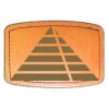 Faux Leather Engravable Patch - Curved Rectangle Thumbnail