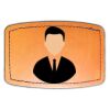Faux Leather Engravable Patch - Curved Rectangle Thumbnail