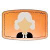 Faux Leather Engravable Patch - Curved Rectangle Thumbnail