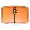 Faux Leather Engravable Patch - Curved Rectangle Thumbnail