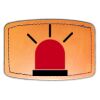 Faux Leather Engravable Patch - Curved Rectangle Thumbnail