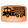 Faux Leather Engravable Patch - Curved Rectangle Thumbnail