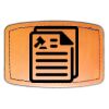 Faux Leather Engravable Patch - Curved Rectangle Thumbnail