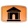 Faux Leather Engravable Patch - Curved Rectangle Thumbnail