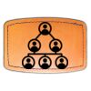 Faux Leather Engravable Patch - Curved Rectangle Thumbnail