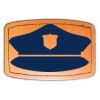 Faux Leather Engravable Patch - Curved Rectangle Thumbnail