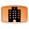 Faux Leather Engravable Patch - Curved Rectangle Thumbnail