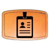 Faux Leather Engravable Patch - Curved Rectangle Thumbnail