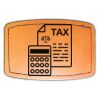 Faux Leather Engravable Patch - Curved Rectangle Thumbnail