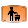 Faux Leather Engravable Patch - Curved Rectangle Thumbnail