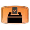 Faux Leather Engravable Patch - Curved Rectangle Thumbnail