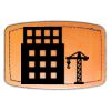 Faux Leather Engravable Patch - Curved Rectangle Thumbnail