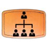 Faux Leather Engravable Patch - Curved Rectangle Thumbnail