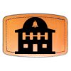 Faux Leather Engravable Patch - Curved Rectangle Thumbnail