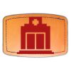 Faux Leather Engravable Patch - Curved Rectangle Thumbnail
