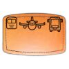 Faux Leather Engravable Patch - Curved Rectangle Thumbnail