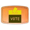 Faux Leather Engravable Patch - Curved Rectangle Thumbnail