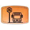 Faux Leather Engravable Patch - Curved Rectangle Thumbnail