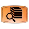 Faux Leather Engravable Patch - Curved Rectangle Thumbnail