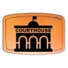 Faux Leather Engravable Patch - Curved Rectangle Thumbnail