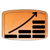 Faux Leather Engravable Patch - Curved Rectangle Thumbnail