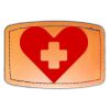 Faux Leather Engravable Patch - Curved Rectangle Thumbnail