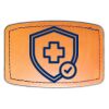 Faux Leather Engravable Patch - Curved Rectangle Thumbnail