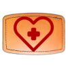 Faux Leather Engravable Patch - Curved Rectangle Thumbnail