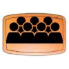 Faux Leather Engravable Patch - Curved Rectangle Thumbnail