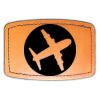Faux Leather Engravable Patch - Curved Rectangle Thumbnail