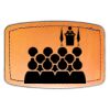 Faux Leather Engravable Patch - Curved Rectangle Thumbnail