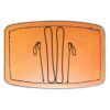 Faux Leather Engravable Patch - Curved Rectangle Thumbnail