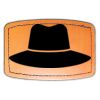 Faux Leather Engravable Patch - Curved Rectangle Thumbnail
