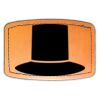 Faux Leather Engravable Patch - Curved Rectangle Thumbnail