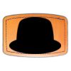 Faux Leather Engravable Patch - Curved Rectangle Thumbnail