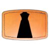 Faux Leather Engravable Patch - Curved Rectangle Thumbnail