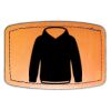 Faux Leather Engravable Patch - Curved Rectangle Thumbnail