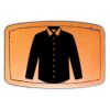 Faux Leather Engravable Patch - Curved Rectangle Thumbnail