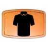 Faux Leather Engravable Patch - Curved Rectangle Thumbnail