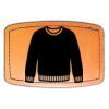 Faux Leather Engravable Patch - Curved Rectangle Thumbnail