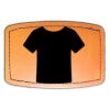 Faux Leather Engravable Patch - Curved Rectangle Thumbnail
