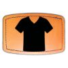 Faux Leather Engravable Patch - Curved Rectangle Thumbnail