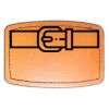 Faux Leather Engravable Patch - Curved Rectangle Thumbnail