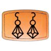 Faux Leather Engravable Patch - Curved Rectangle Thumbnail