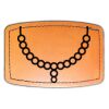 Faux Leather Engravable Patch - Curved Rectangle Thumbnail