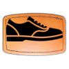 Faux Leather Engravable Patch - Curved Rectangle Thumbnail